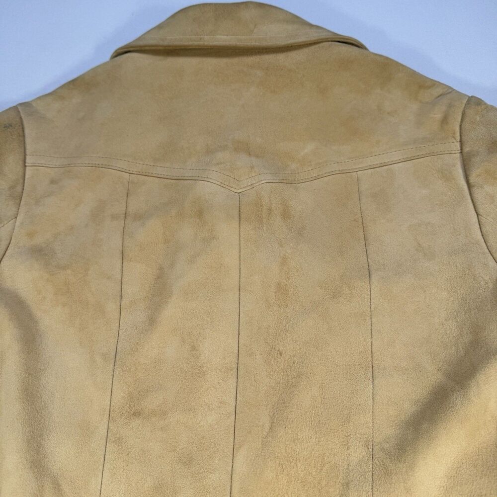 1970s Vintage New England Sportswear Co Suede Jacket Women’s 10 USA Tan - Picture 11 of 14